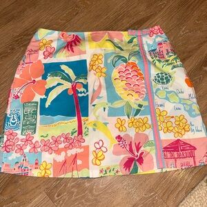 Lilly Pulitzer Colorful Tropical Print Skirt
